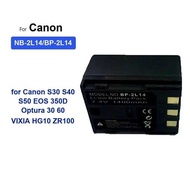 1400mAh Battery for Canon S30 S40 S50 EOS 350D Optura 30 60 VIXIA HG10 ZR100 NB-2L14/BP-2L14