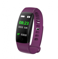 Others - F64智慧手環心率血氧監測運動計步手錶睡眠相容IOS安卓通用（紫色）