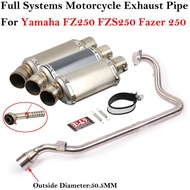 For Yamaha FZ250 FZS250 FZS FZ Fazer 250 Motorcycle Exhaust Full System Escape Modified Muffler Fron