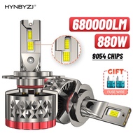 HYNBYZJ 880W 680000LM H7 H4 H11 LED Headlight High Power Canbus 9005 HB3 9006 HB4 9012 HIR2 Turbo Lamp 6000K Car Light 12V 24V