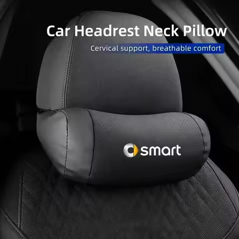 Car Seat Headrest Neck Cushion Pillow Interior Accessories For Smart Fortwo 451 450 453 Forfour EQ C