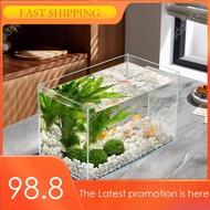 PETORIA Glass Fish Tank Ecological Landscape Fish Tank Set Aquarium