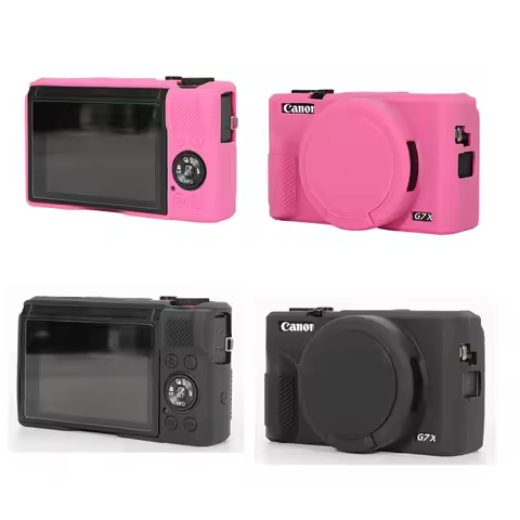 Soft Silicone Rubber Camera Body Case for Canon G7X Mark II III G7XII G7X2 G7XIII G7X3 Protective Co