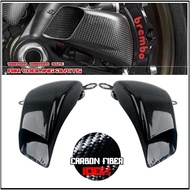 Kawasaki ZX6R ZX10R ZX12R carbon fiber 108MM motorcycle caliper radiator cover brake