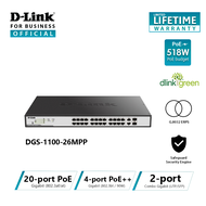 D-Link DGS-1100-26MPP 26-Port Gigabit PoE++ Smart Managed Switch