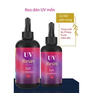 Soft uv resin glue, Soft glue, clear Uv glue, uv resin glue, super clear transparent glue, bendable 