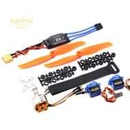 2200KV Brushless Motor 30A ESC  Plug SG90 9G Micro-Servo 6035 Propeller for RC Fixed Wing Plane Heli