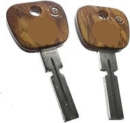 isbridge Suitable Fit For 2X Brown Pattern Blank Key B@W 3 5 7 Series E31 E32 E34 E36 325 525 735