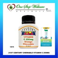 21ST CENTURY VITAMIN C 250MG BOLEH DIKUNYAH / 21ST CENTURY CHEWABLE VITAMIN C 250MG 100'S (EXP:10/20