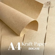 50 Sheets of A4 Kraft Paper 80 Grams 80grams 80gr / Samson Kraft Paper A4 / Kraft Brown Paper