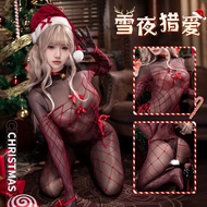 Passionate Christmas Eve Sexy Uniforms Sexy Cos Stockings Ba#激情圣诞夜情趣制服性感cos丝袜战袍透视内衣免脱撕扯诱惑 703