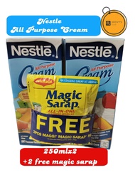 Nestle All Purpose Cream (Pack of 2) 250mlx2 plus free magic sarap