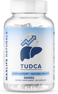 Tudca Liver Support Supplement - Tudca 500mg 60 SERVINGS - Liver Cleanse - Liver Rescue Aid Bile Sal