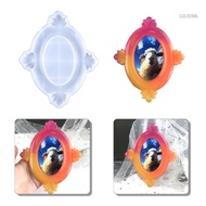 【CH】 Round Photo Frame Mold Flower Picture Frame Silicone Mold for DIY Craft Ornament