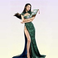 One Piece Hancock Halloween Costume - Empress Cheongsam Style Snake Girl