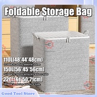 Clothes Storage Bag Foldable Bag Storage Zipper Tempat Simpan Baju Beg Besar Beg Pakaian Toto Beg
