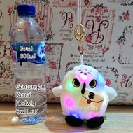 Gantungan Kunci Boneka Hedwig Owl Harry Potter Plush Doll Burung Hantu Lampu LED