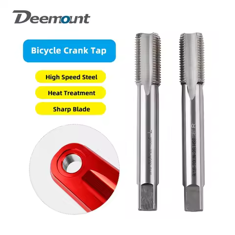 Deemount 9/16-20 inch Bicycle Crank Pedal Thread Tapping Rod Left Right Threading MTB Road Crankset