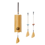 Hluru Bamboo Windchime 8 Rods Notes Dm Chord Wind Chimes Wind bell Craft Outdoor Garden Patio Zen Me