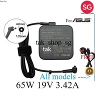 [SG] 65W 19V 3.42A for ASUS AC Adapter Charger Power ADP-65GD PA-1650-78 ADP-45ZE with extension cab