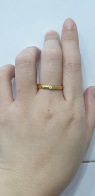 Cincin pria tunangan/lamaran emas asli kadar 700 model daimond 179 uk