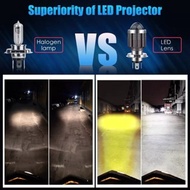 NEW MOTORCYCLE HEADLIGHT LED LASER D2 H6 H4 P15D AC DC 9-80V BEBEK MATIC 2 COLOR SENJA