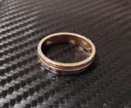 二手 周生生 男戒 點睛品 PROMESSA 永恆之愛 PT950 鉑金情侶 結婚戒指 18K紅色黃金
