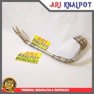 PIPA LEHER HEADER KNALPOT NINJA 250 NINJA 4TAK GULU BANYAK NINJA Fi FULL STENLIS Terbaik