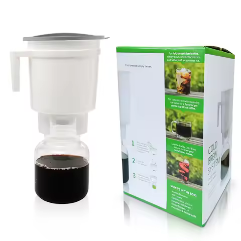 Cold Brew Coffee Maker Portable Cold Brew Bucket Large Capacity Ice Drip Coffee Filter Pot Tea Coffe