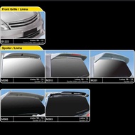 Nissan Livina oem sporty impul rear roof boot top spoiler wing grill grille sarung 2008 2010 2011 20
