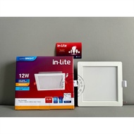 INLITE SLIM LED CEILING LIGHT 12W 12 WATT SQUARE DOWNLIGHT - INDS602S