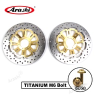 Arashi CNC Floating Front Brake Disc Disk Rotors For HONDA CB 1 400 1989-1990 / CB400 FOUR 1997-2000 / CB400SB CB 400 SUPER BOL D'OR / FOUR 2005 CB 400 SF 2002-2004 / CB 600 HORNET