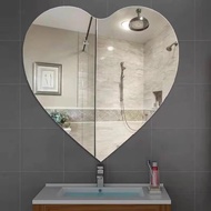 Acrylic Love Mirror Wall Stickers Heart Shaped Mirror DIY Love Craft Decor Art Wall Decal