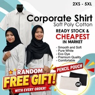 (SIAP SULAM) Baju Korporat KPM/ KPM Uniform / Baju KPM sekolah / LATEST DESIGN untuk Guru / Putih + 