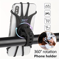 Stroller Cell Phone Holder 360° Rotation Silicone Handlebar Case Cycling Bike Bicycle Phone Mount Holder Stroller Accessories Perfect for Bicycles Strollers Pet Strollers Motorcycles and More