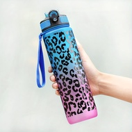 1000ml/34oz Outdoor Sports Water Bottle with Lid Durable and Leak-Proof Suitable for Running Cycling