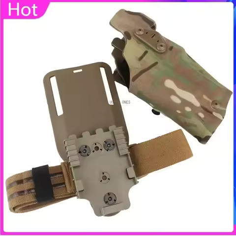 Airsoft Tactical Holster for G17 Gen4 19 with X300 X300U Light Quick Release Pistol Case with Strap 