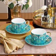 [Hot On Sale] Tea Cup Coffee Companion Cup Saucer Plate And Pattern Set 2-Piece Set With Box Dining Bone China Multi-Style Simple Ceramic