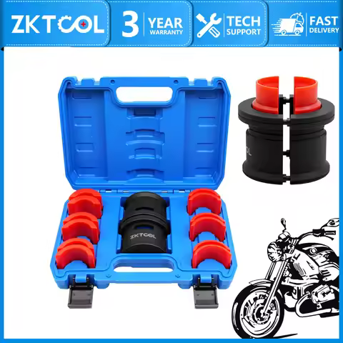 Universal motorcycle bicycle adjustable front fork oil seal drive tool set Front fork oil seal insta