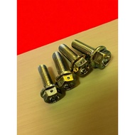 Y15ZR Y16ZR RS150 RSX150 LC135 SKRU SPROCKET SKRU FOOTREST SKRU CALIPER PAM TITANIUM YAMAHA SKRU SPO