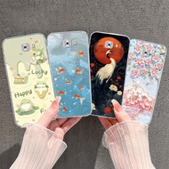For Samsung Galaxy C9 C9 Pro C8 C7 C7 Pro Case Brilliant Flower Frog Antifouling Shockproof Silicone