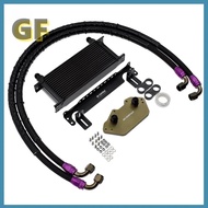 EA837 Engine Oil Cooler Kit For Audi A4L A5 A6 S3 S4 Q7 B8 C7 V6 3.0T 15 Rows Oil Radiator Cooler Ki