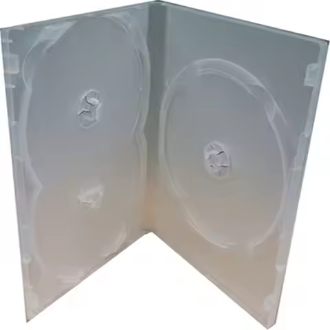 Plastic Full Wrap Clear Cover for 3 Disc CD Bags Movie Box Disc Holders DVD Case