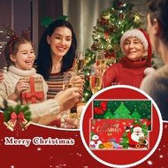 6-card Christmas Cash Gift Envelope Surprise Money Clip Cartoon Santa Claus Cash Gift Wallet U2i1