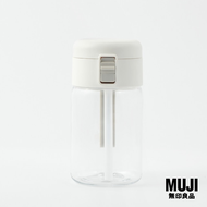 มูจิ ขวดน้ำพกพาพร้อมหลอด - MUJI Tritan Bottle with Straw (350ml)