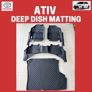 TOYOTA ATIV HYBRID 2026 5D Premium Extended Deep DIsh Matting ATIV Accessories