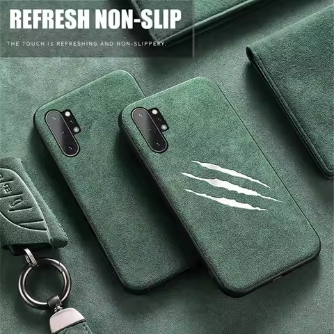 Luxury Suede Phone Cover For Samsung Galaxy S21 S20 FE S7 Edge S8 S9 S10 E Plus Note 8 9 10 Pro 20 U