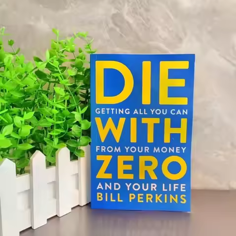 English Finance Book Die With Zero Wealth Management Life Planning Self Help Book Gift for Business