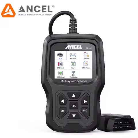 ANCEL FD700 OBD2 Scanner for Ford Code Reader Engine ABS SRS TPMS ETC EPB BMS DPF Regen Oil Reset Al