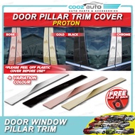 Proton Persona Saga Iriz Wira Waja Exora Satria Neo Door Window Pillar Trim Cover Chrome Black Gold 